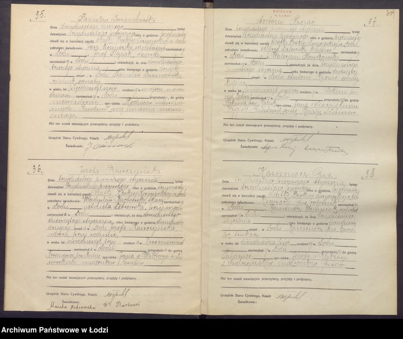 Obraz 12 z jednostki "Akta zgonów"