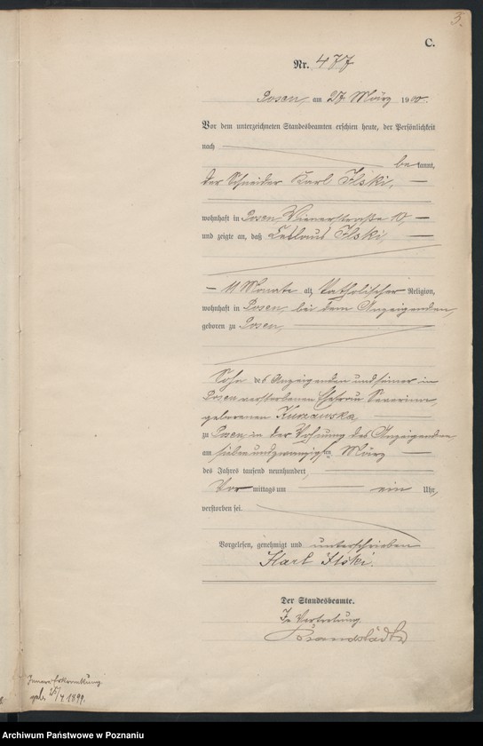 Obraz 6 z jednostki "Księga miejscowa zgonów"