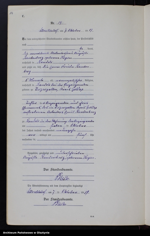 image.from.unit.number "Sterbe-Neben-Register Nr 1 - 19 [ Księga zgonów - wtóropis ]"