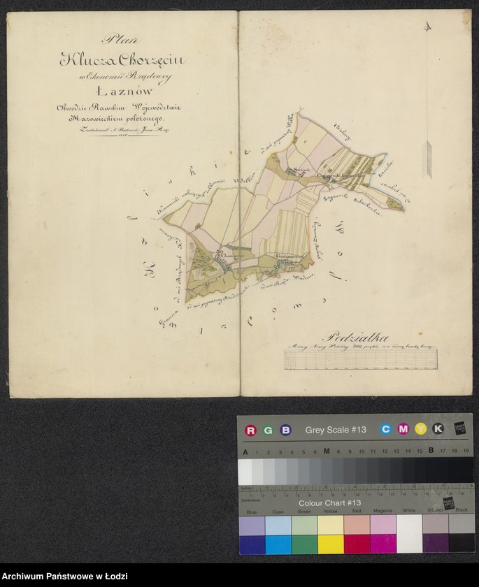Obraz 1 z jednostki "Plan klucza Chorzęcin w ekonomii rządowej Łaznów ..."