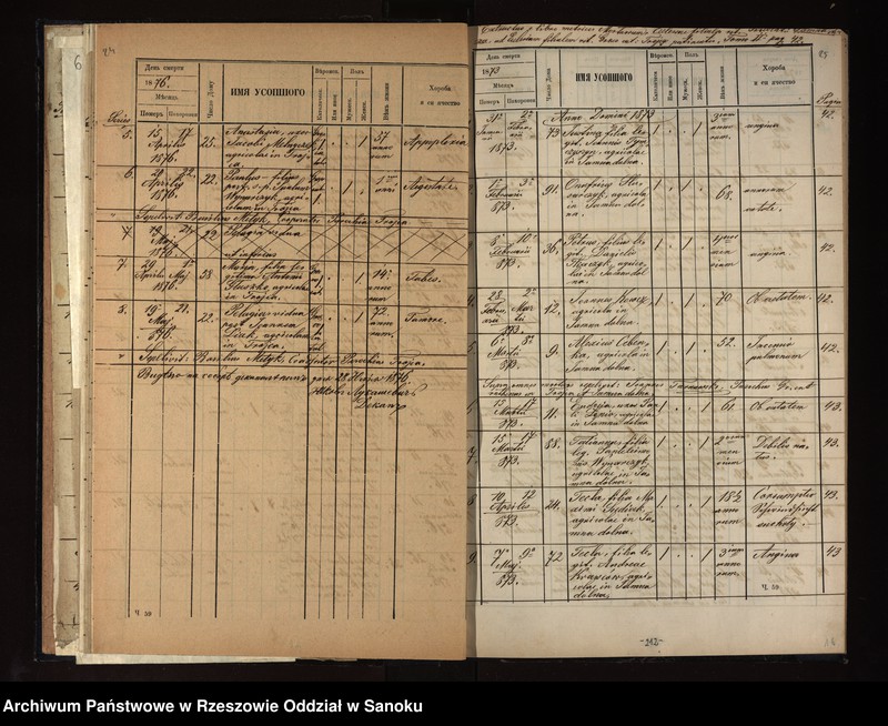 image.from.unit.number "Księga zgonów dla miejscowości Trójca, Jamna Dolna i Jamna Górna"