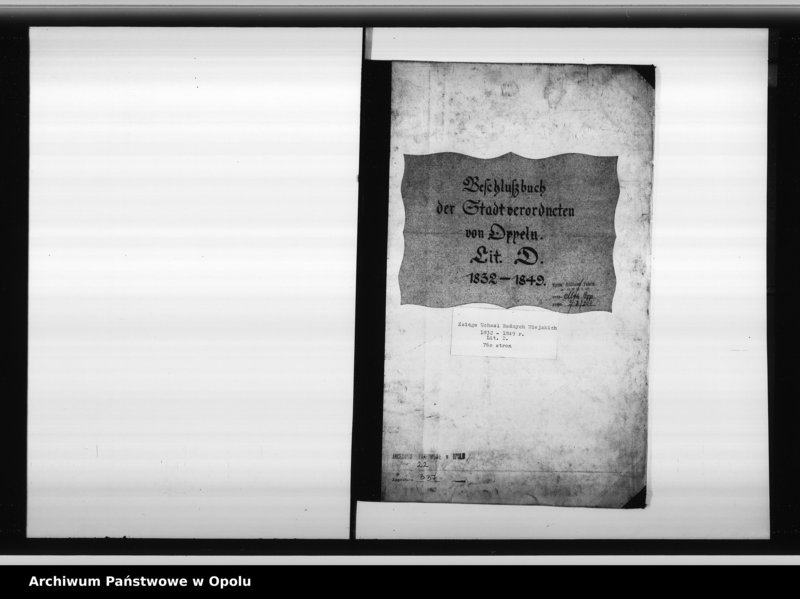 Obraz 4 z jednostki "Beschlussbuch der Stadtverordneten von Oppeln. Lit. D."