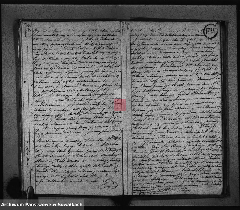 Obraz 10 z jednostki "Akta Zaślubionych Urzędnika Stanu Cywilnego Gminy Bakałarzewskiey Na Rok 1824-ty"