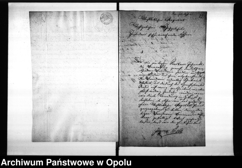 Obraz 20 z jednostki "Acta des Magistrats zu Oppeln von den Ein und resp: [respektive] abgesandten Bekantmachungen wegen Abänderung und Verlegung der Jahrmarckttage in den schlesischen Städten"