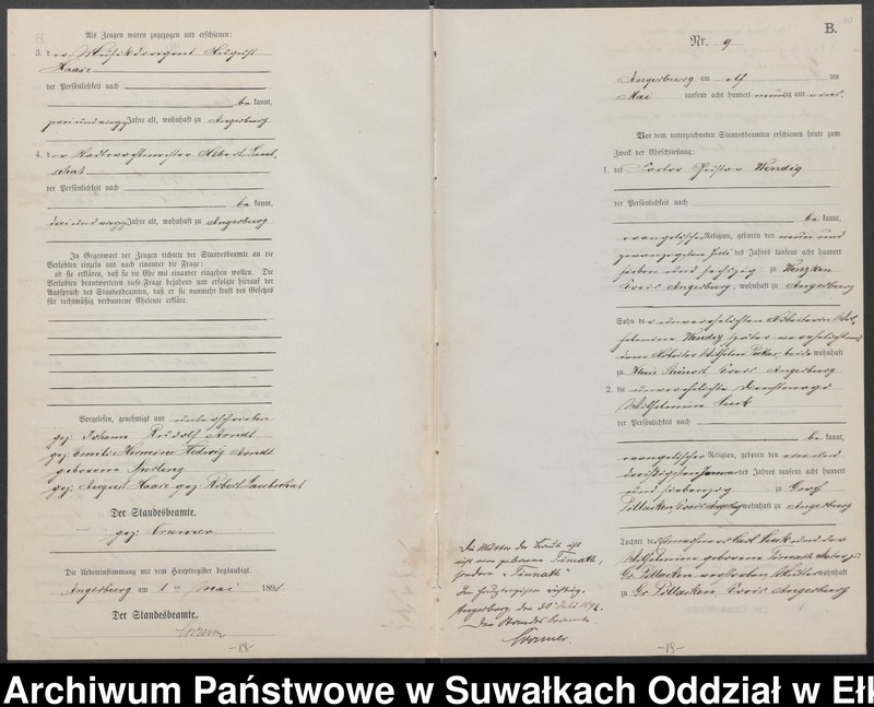 image.from.unit.number "Heiraths-Neben-Register des Preussischen Standes-Amtes Angerburg Kreis Angerburg"