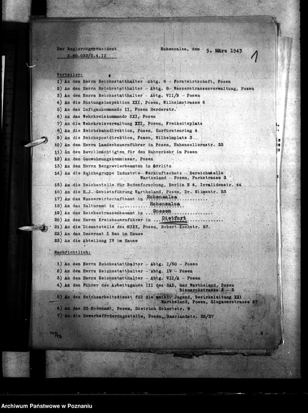 Obraz 5 z jednostki "Bebauungspläne von Dietfurt (Żnin), Gasten, Kutno, Hohensalza (Inowrocław), Mogilno, Konin, Warthbrücken (Koło)"