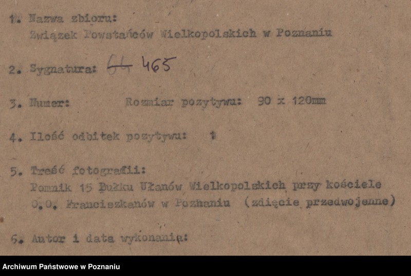 Obraz 4 z jednostki "Pomnik 15 Pułku Ułanów Wielkopolskich przy kościele O.O. Franciszkanów w Poznaniu (zdjęcie przedwojenne)"