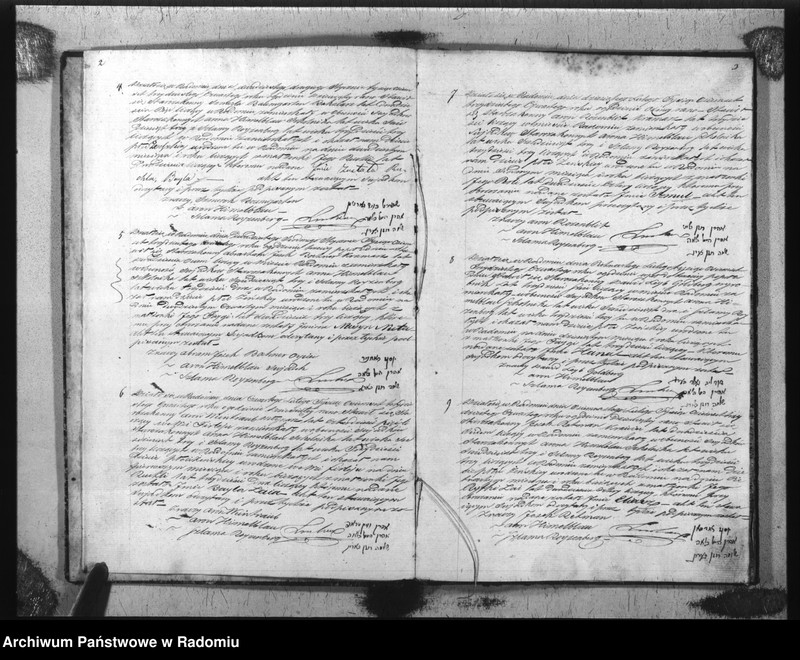 image.from.unit "Akta Stanu Cywil. Wyzn. Mojżeszow. Parafii Radom Urodzeń, Małżeństw i Zejścia z r. 1834"