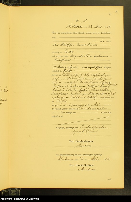 image.from.unit.number "Sterbe-Neben-Register Nr 1 - 297[ Księga zgonów - wtóropis ]"