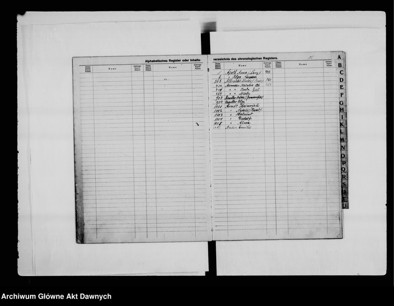 image.from.unit.number "Gmina Rożyszcze; Wołyń (gub., zabór rosyjski). Gemeinde - Register für die Baptisten - Gemeinde [Rejestr alfabetyczno - chronologiczny baptystów z gminy Rożyszcze]."