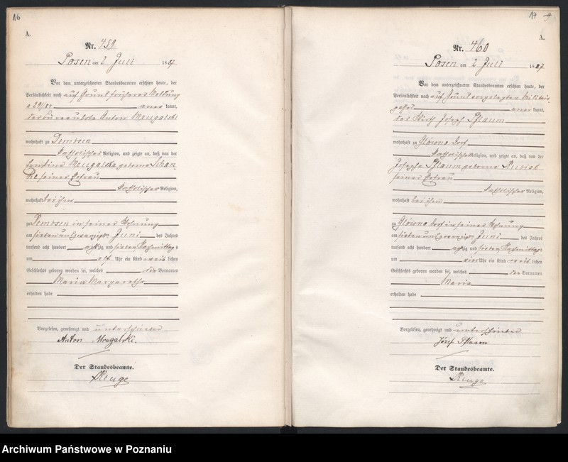 Obraz 12 z jednostki "Księga urodzeń t. II"