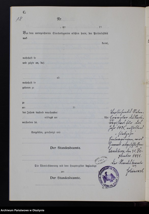 image.from.unit.number "Sterbe-Neben-Register Nr 1 - 17 [ Księga zgonów - wtóropis ]"