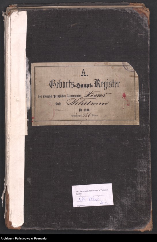 Obraz 3 z jednostki "Geburts-Haupt-Register"