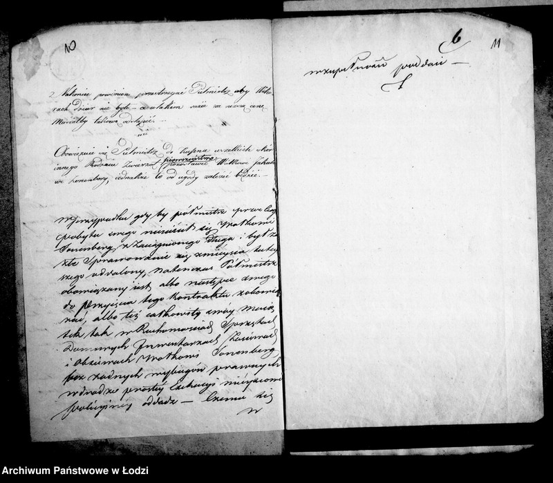 Obraz 14 z jednostki "Akta tyczące się ulokowania półmistrza i zaszłych korespondencji"