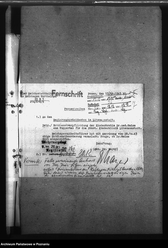 Obraz 11 z jednostki "Notdienstverpflichtung der Ärzte"