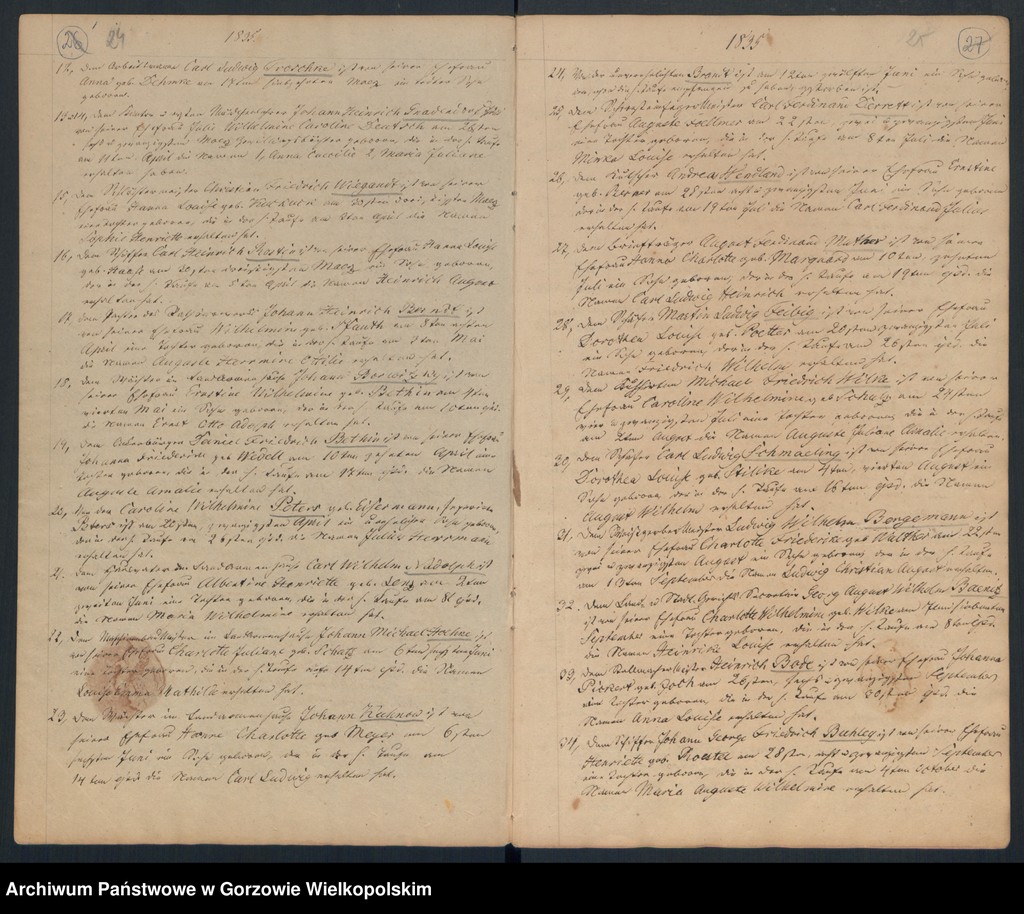 image.from.unit.number "Geborne und Copulirte in der Gemeine in Concordien Kirche zu Landsberg an der Warthe"