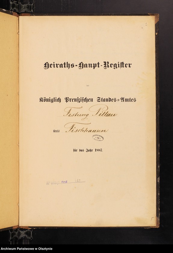 image.from.unit.number "Heiraths-Haupt-Register Nr 1 /brak wpisów/"