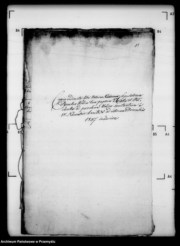 Obraz 15 z jednostki "[Kopie ksiąg metrykalnych parafii Wolica z filiami Bełchówka, Zboiska (dekanat Buków)]"