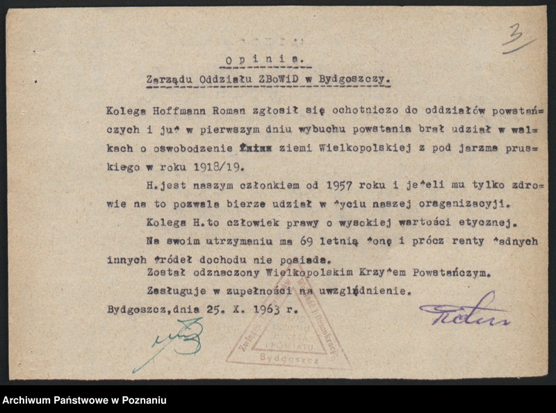 Obraz 19 z jednostki "Życiorysy powstańców wielkopolskich: H - tom ll /Hoffmann Roman - Hytry Stanisław/."
