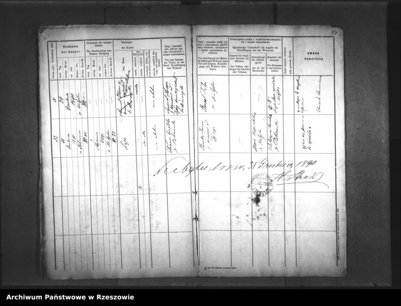image.from.unit.number "Duplikat księgi urodzin izraelickiego okręgu metrykalnego w Niebylcu"