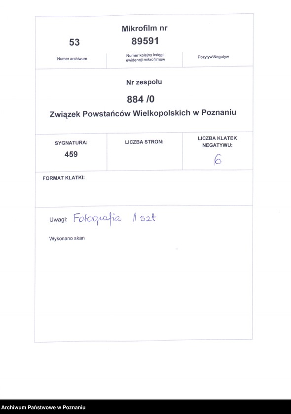 Obraz 5 z jednostki "Henryk Bigoszt - podporucznik powstaniec wielkopolski."