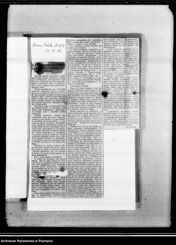 Obraz 18 z jednostki "Sprawy zatrudnienia robotników [wycinki prasowe]"