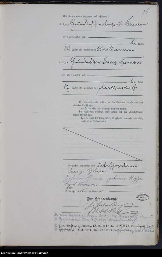 image.from.unit.number "Heiraths-Haupt-Register Nr 1 - 74"