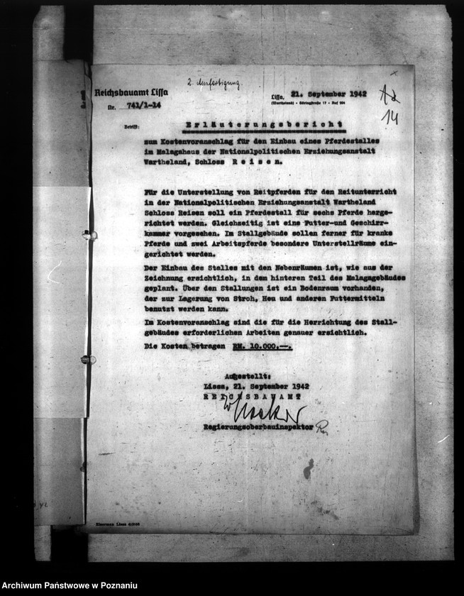 Obraz 18 z jednostki "Nationalpolitische Erziehunsanstalt in Wollstein und Reisen"