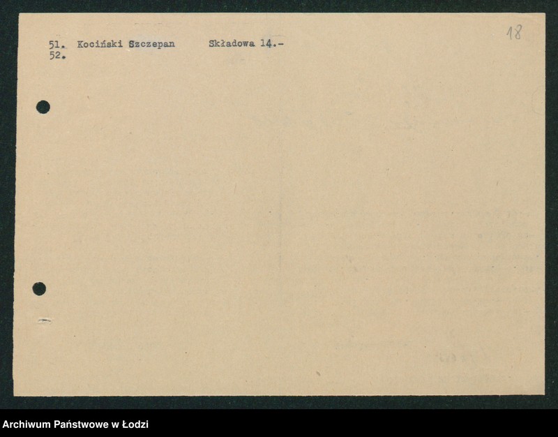 Obraz 20 z jednostki "[Akta VIII Komisariatu Milicji Obywatelskiej - różne zaświadczenia, wezwania, pokwitowania i przepustki]"
