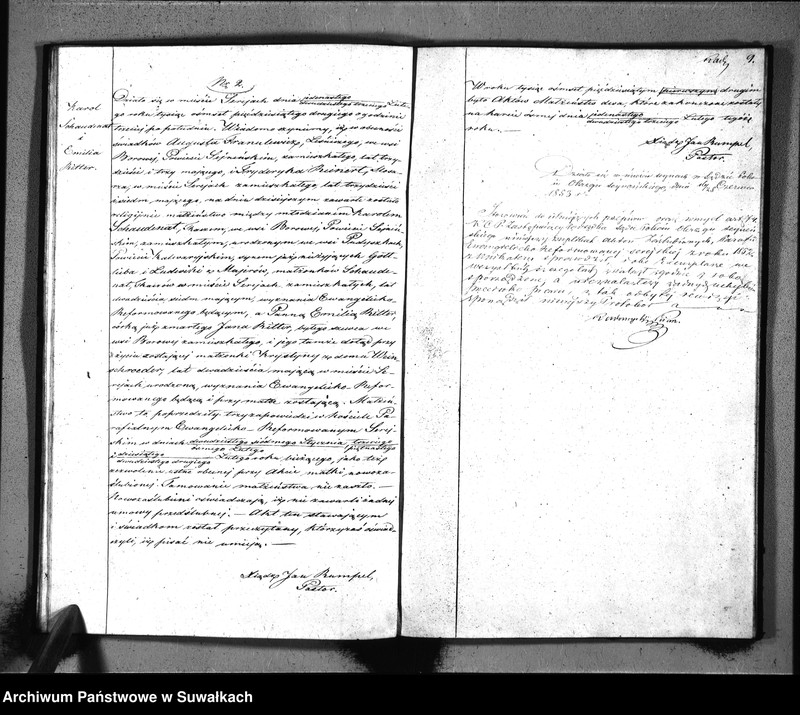 image.from.unit.number "Duplikat Aktów Stanu Cywilnego Urodziń, Małżeństw i Zejść Parafii Ewangelicko-Reformowanej Serejskiej na rok 1852"