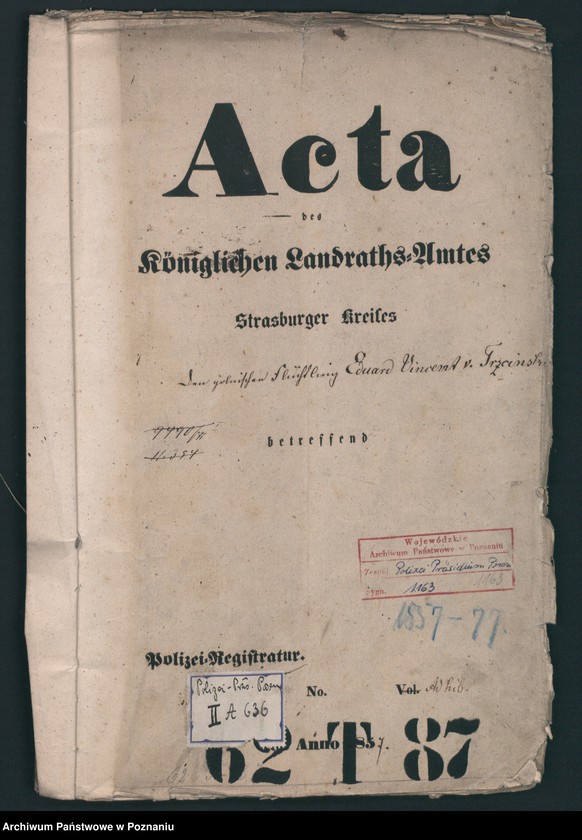 Obraz 2 z jednostki "A. betr. den polnischen Flüchtling Eduard, Vinzent von Trzciński"