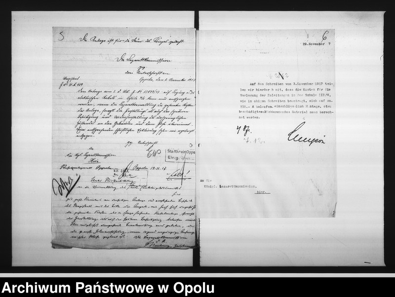 Obraz 9 z jednostki "[Ausschuss für Kriegsaufklärung - rachunki, korespondencja w sprawie pociągnięcia prądu w szkole]"