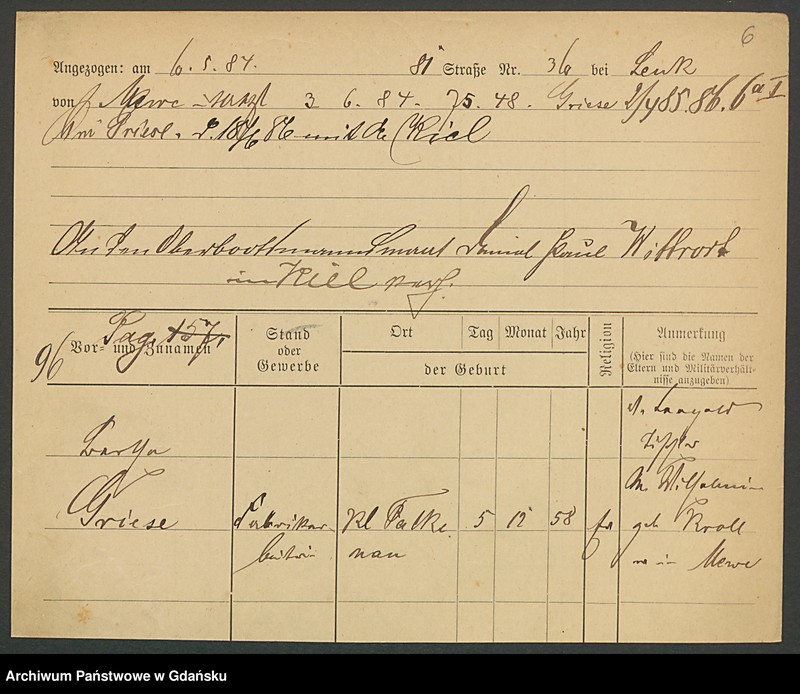 image.from.unit.number "Karty meldunkowe: Griese - Grimm"