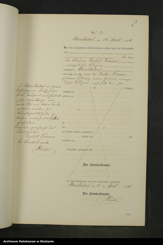 image.from.unit.number "Sterbe-Neben-Register Nr 1 - 25"