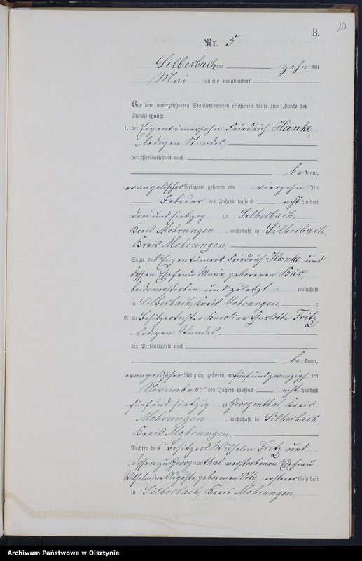 Obraz 12 z jednostki "Heiraths-Neben-Register Nr 1 - 17"