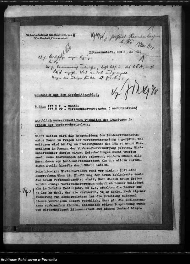 Obraz 5 z jednostki "Meldunki na temat niedociągnięć w rozdziale towarów"