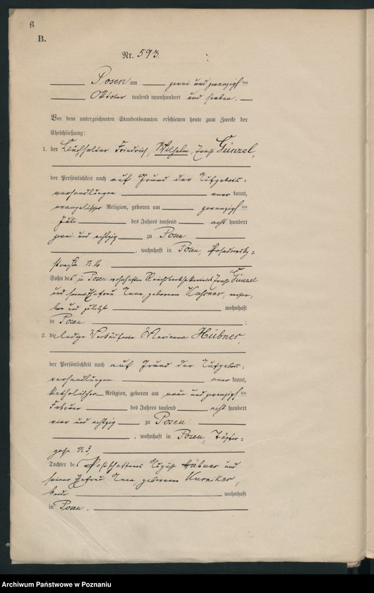 Obraz 8 z jednostki "Księga miejscowa małżeństw tom III [Rejestr główny małżeństw]"