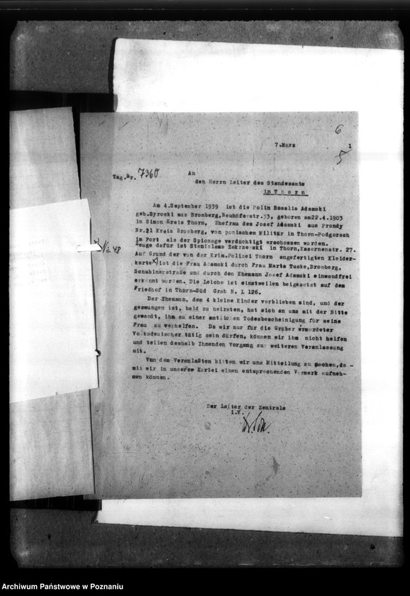 Obraz 10 z jednostki "Rozalie Adamski, geb. Syrocki, aus Bromberg (Bydgoszcz)"