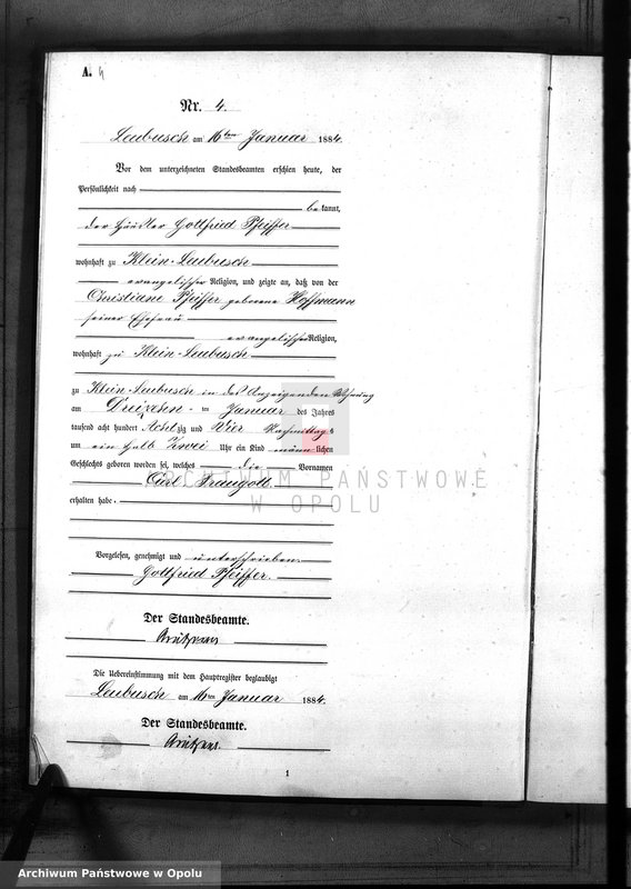 image.from.unit.number "Geburts-Neben-Register Standes-Amt Leubusch 1884"
