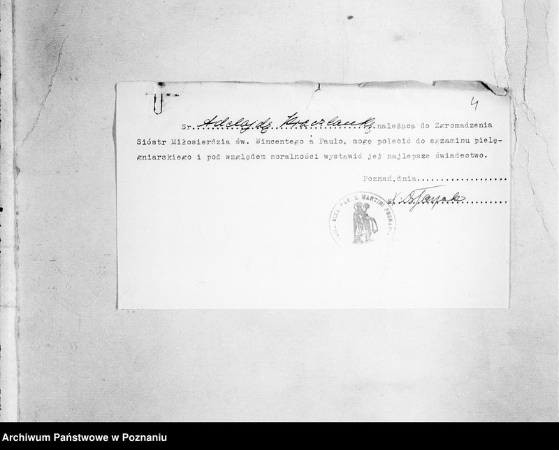 Obraz 8 z jednostki "/Podanie o dopuszczenie do egzaminu pielęgniarskiego/"