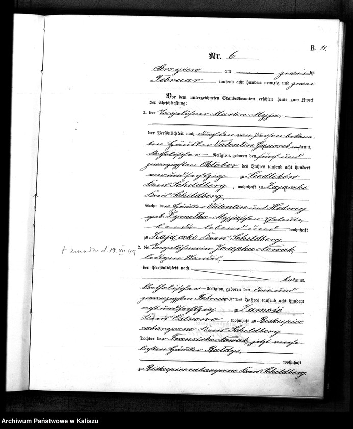 Obraz 14 z jednostki "[Księga małżeństw]"