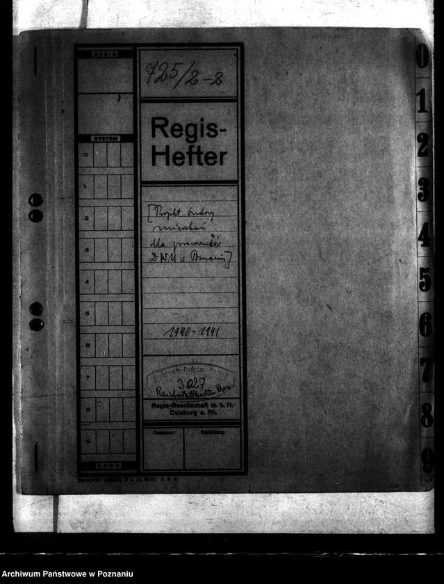 Obraz 4 z jednostki "Projekt budowy mieszkań dla pracowników D.W.M w Poznaniu"