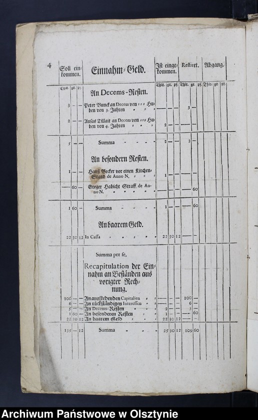 image.from.unit.number "Anweisungen betreffend der Kirchen-Kasse und anderen Sachen"