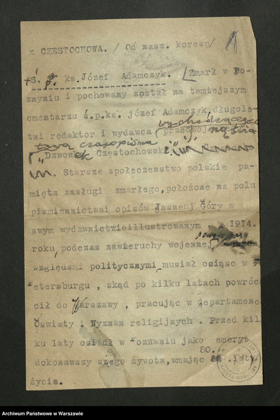 image.from.unit.number "Adamczyk Józef - ksiądz"