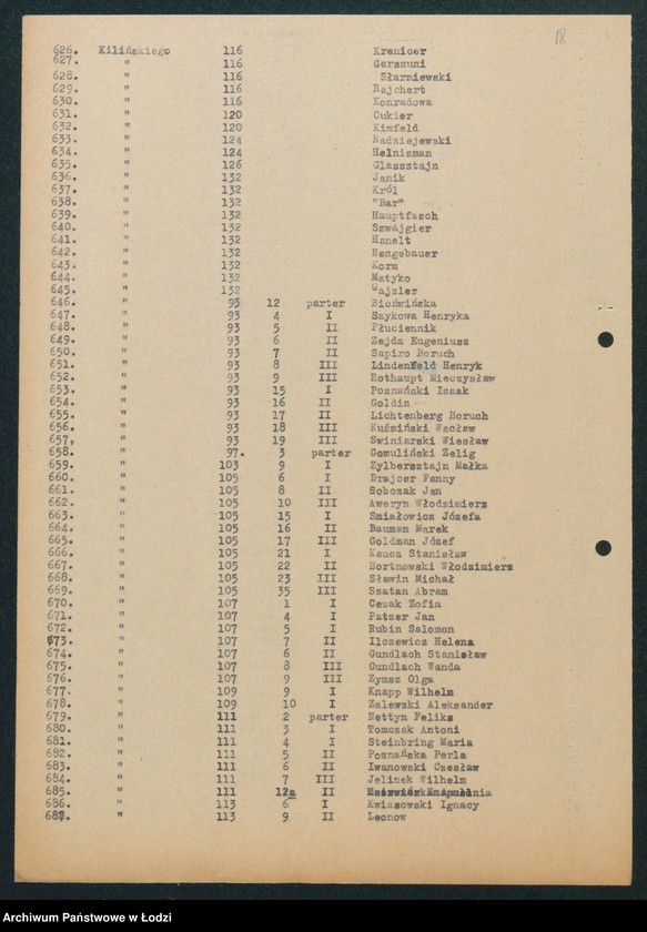 Obraz 20 z jednostki "[Akta VIII Komisariatu Milicji Obywatelskiej - pokwitowania, spisy oddanej broni, spisy wolnych lokali, rowerów i motocykli]"