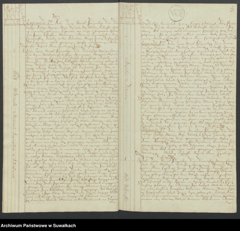 image.from.unit.number "Akta małżeństwa gminy puńskiey od 1-go maja 1811roku do dnia ostatniego grudnia."