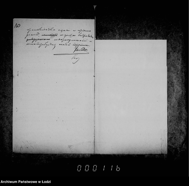 Obraz 12 z jednostki "Delo Lodzinskago Gorodovago Magistrata v mestom otdelenji Pol´skago Banka na tekuščij šcet gorodskich i depozitnych summ"