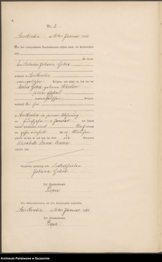 Obraz 5 z jednostki "Geburts-Register (Neben-Register)"