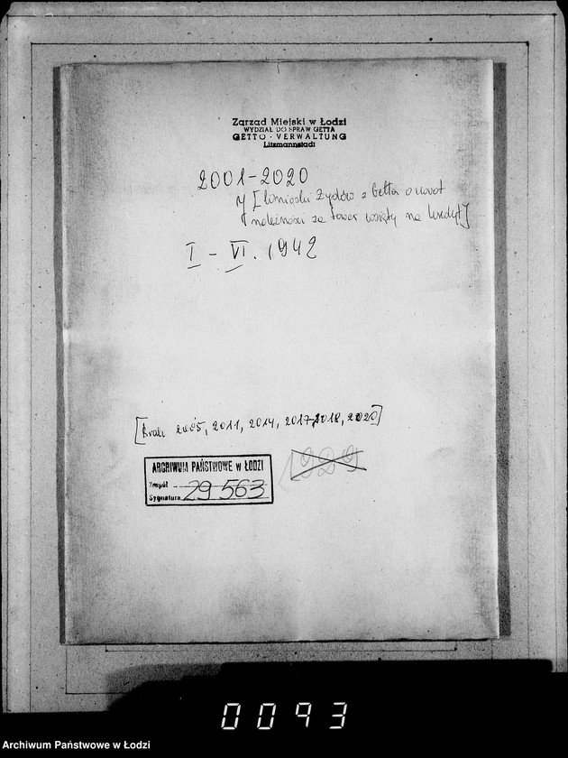 Obraz 4 z jednostki "J 2001-2020 [Wnioski Żydów z Getta o zwrot należności za towar wzięty na kredyt]"