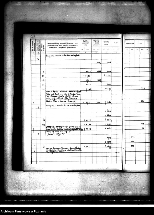 Obraz 14 z jednostki "Wieś i majątek Szczytniki powiat kaliski. Rejestr pomiarowy"